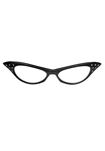 Fun Costumes 50s Black Frame Glasses