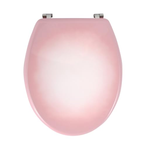 MSV Abattant WC Rose MDF - Charniènres INOX