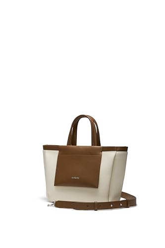 LA FESTIN Genuine Leather Handbag for Women, Medium Satchel Purse,