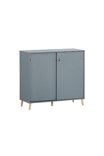 Schildmeyer Rena 500 701789 Armoire à Portes coulissantes, Fjord, 100 x 41 x 92,6 cm