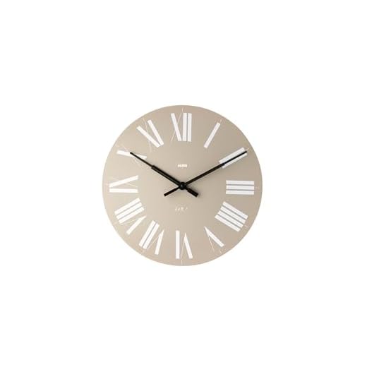 Alessi Aleesi 12 G Firenze Wall Clock, Gray