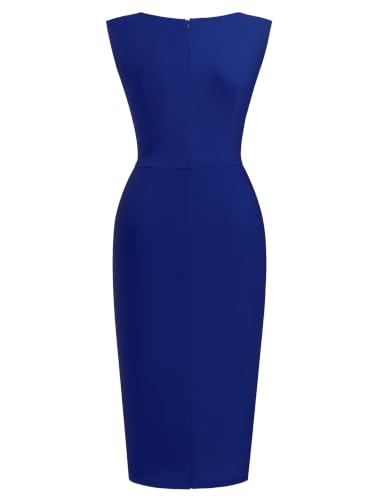 Image of Miusol Women's Retro Ruffle Style Slim Work Pencil Dress