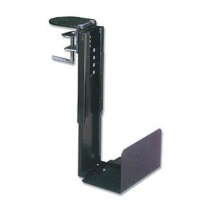 Ziotek Under Desk Stationary Clamp On Standard CPU Holder Computer Mount, CS-12, Fits Up To 9 Inch x 21 1/4 Inch Cases