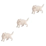 PRETYZOOM 3stücke Katzenfigur Kunststein Kätzchen-Statue Für Stilvolle Wohnraumdekoration Als Desktop-Ornament Oder Auto- Für Katzenliebhaber