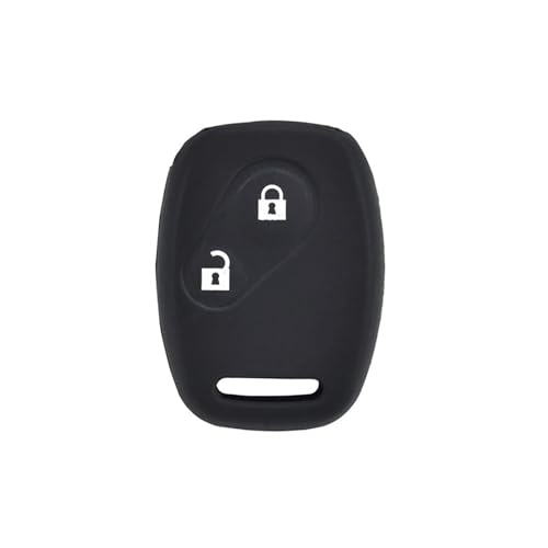 Housse de clé Civic Accord et CR-V coque en silicone noir à 2 boutons