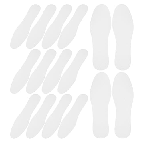 SHINEOFI Semelles Intérieures Blanches Semelles Fines Lot de 20 Paires en Papier Respirantes et Absorbantes pour Chaussures pour Chaussures Adaptées Usage...