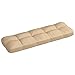 Tidyard Cojín para Sofá de Palets Cojín de Respaldo Silla Respaldo Jardín Patio Balcón Terraza Exterior Beige 120x40x12 cm