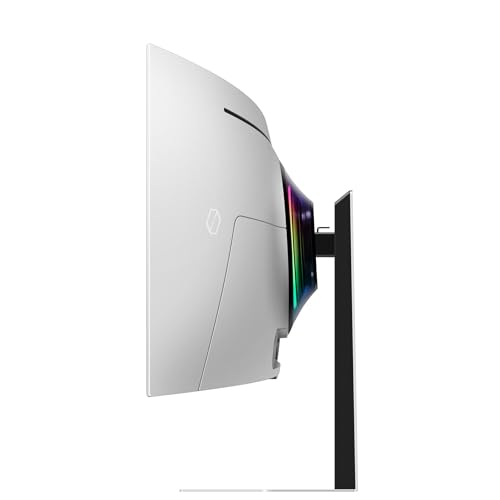 Monitor Gaming Odyssey OLED G9 (S49CG950), Curvo (1800R), 49'', 5120x1440 (DQHD), Smart Hub, 32:9, HDR10+, QD-OLED, 240Hz, 0,03ms (GtG), Compatibilità G-Sync, Micro HDMI, USB 3.0, DP, Casse - Monitor - Immagine 9