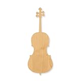 Cello Wood Cutout Craft Blank, Unfinished Baltic Birch DIY Shape for Crafts and Decor - 4 Inch, 1/8 Inch Thick