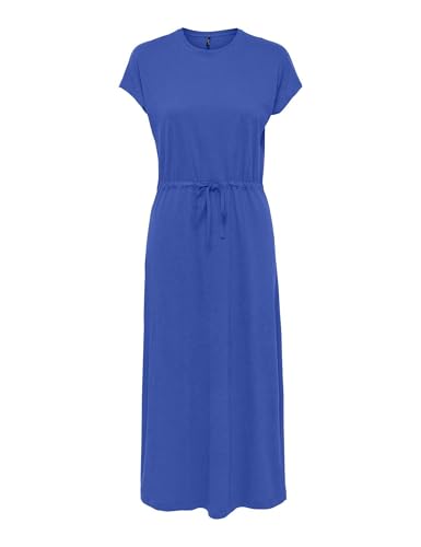 ONLY Onlmay Life S/S - Vestido Midi para Mujer, Azul (Dazzling), XS