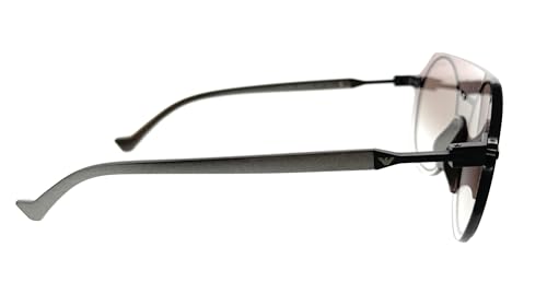 Emporio Armani Man Sunglasses Matte Grey Frame, Gradient Brown Lenses, 0MM4