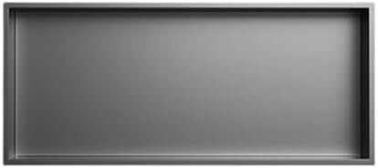 Niche de douche encastrée, étagère acier inoxydable gris pour rangement mural