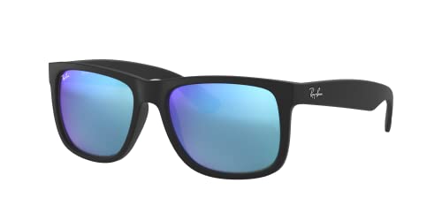 Ray-Ban Sunglasses RB 4165 622/55 Justin Rubber Black Blue Flash