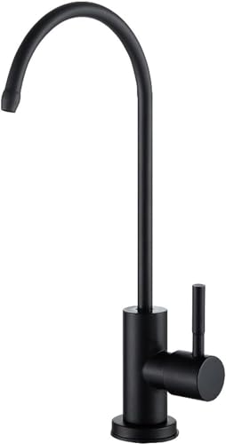 Robinet de cuisine filtre à eau mitigeur évier inox brossé noir