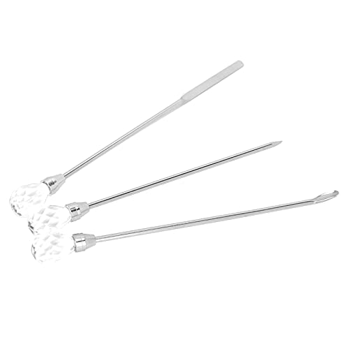 Xiuganpo Juego de Recogedor de Uñas y Espátula de Alta Calidad para Decoración de Uñas, Herramientas de Bricolaje de Acero Inoxidable para Crear Hermosas Puntas de, Perfecto para Entusiastas del