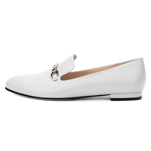 Image of Women's Loafers, Slip On Round Toe Comfortable Flats for Women Dressy and Work, Womens Business Casual Shoes