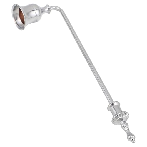 HAMPPLIES Metallljussläckare med Långt Handtag Säker Släckare för Stearinljus Dekorativ och Rökfri Ljussnuffer för Hem och Fest Vintage Brandsäker och Praktisk