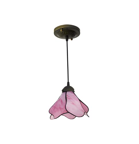 Plafonnier Fleur Art Déco lustre moderne verre teinté suspension cuisine