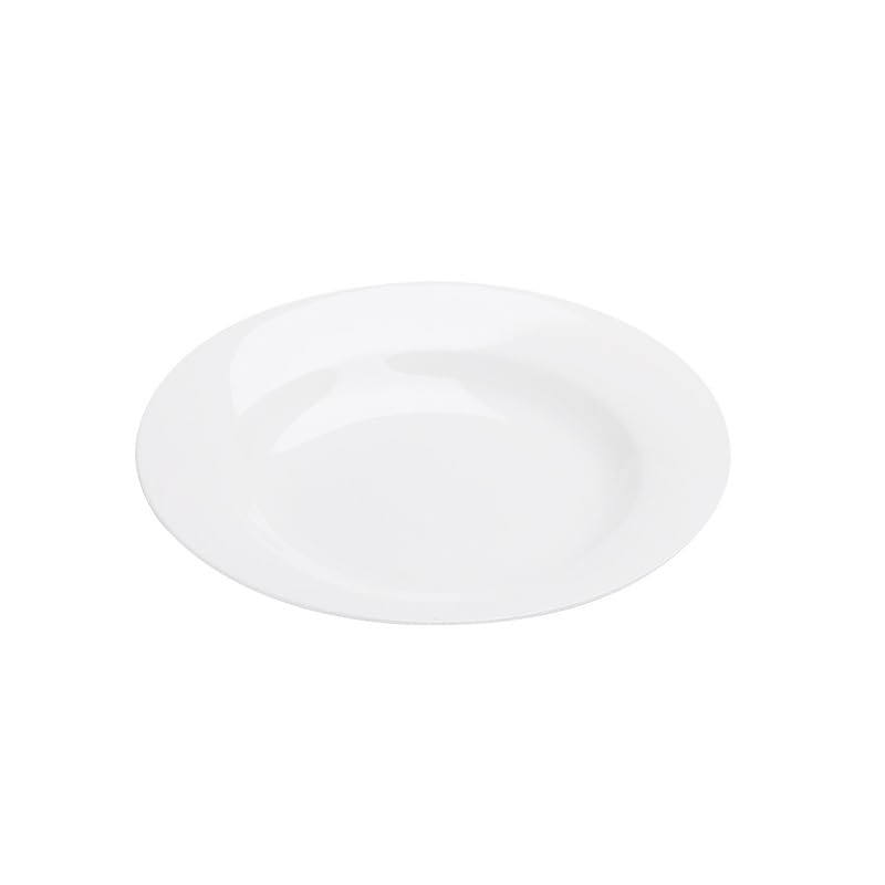 Platos De Postre Plato hondo redondo sencillo de cerámica blanca 8 pulgadas for aperitivos, postres y repostería Vajilla De Cena(9 in)
