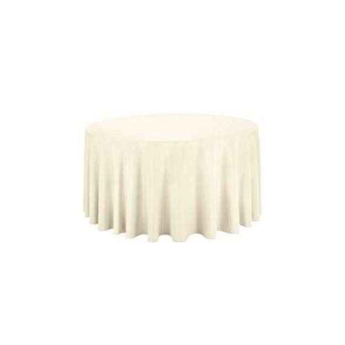 Passion Decor Nappe Ronde Unie 280 CM (Ivoire), Mariage Fete Soiree Anniversaire Bapteme RNVJ