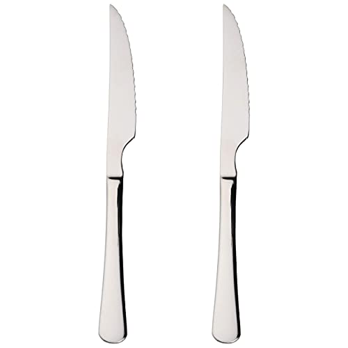 2 couteaux à viande en acier inoxydable 22,5 x 2,05 cm Cover
