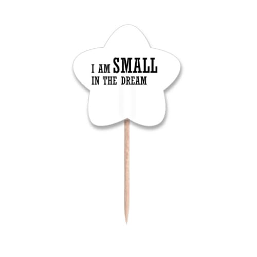 Cure-dents Art Déco « I Am Small in The Dream » orné de drapeaux étoilés