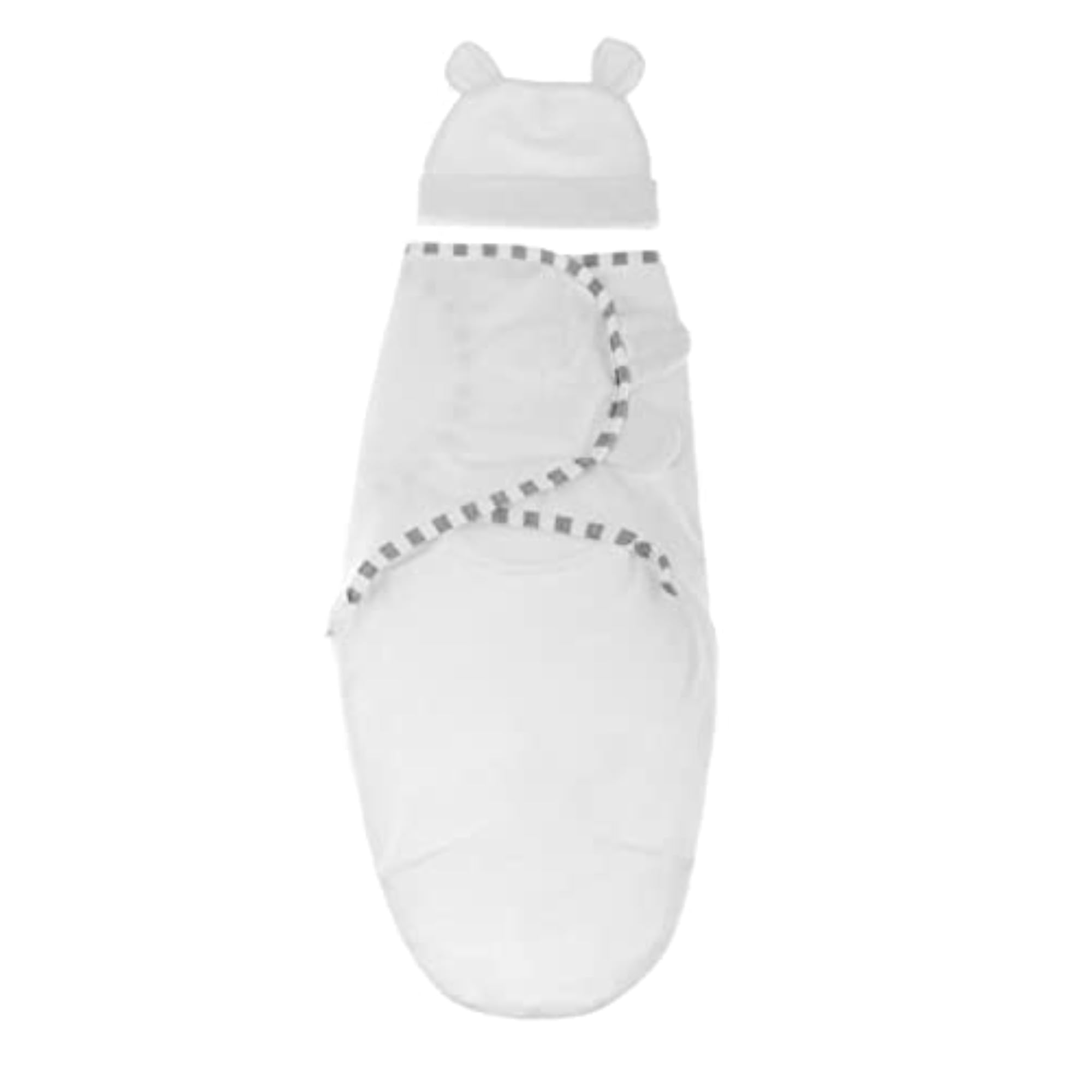 Newborn Infant Baby Swaddle Wrap Blanket Sleeping Bag with Hat