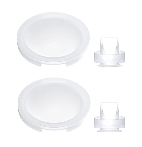 Paruu P3 Duckbill Valves & Silicone Diaphragm, P3 Original Breast Pump Parts, Wearable Breast Pump Replacement Accessories, 2 Pack Set #TOP9