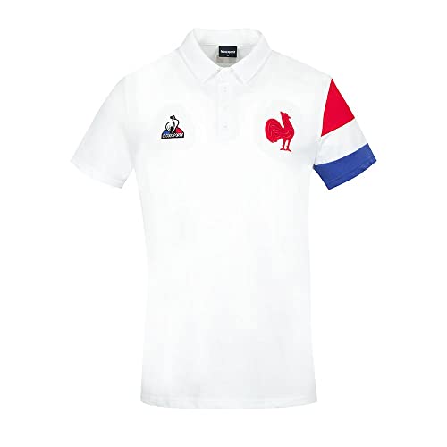 Le Coq Sportif Homme Ffr Presentation M Polo, Blanc (New Optical White), XL EU