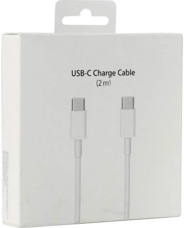 CARE CASE® Fast Charging Cable – C to Type C Cable for MacBook Air/Pro 13'',iPad Pro 2020/2018,Samsung S20/Note 20/S21 etc (white-223-l)