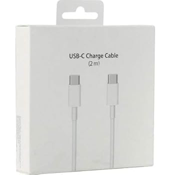 CARE CASE Fast Charging Cable C to Type C Cable for MacBook Air/Pro 13'',iPad Pro 2020/2018,Samsung S20/Note 20/S21 etc (white-223-l)