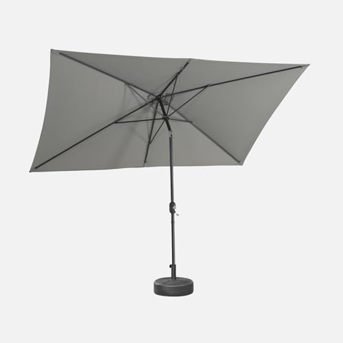 Evita el calor molesto con el parasol rectangular Touquet 3x2m de aluminio 4