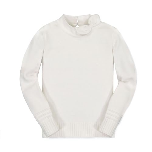 Image of Hope & Henry Girls' Long Sleeve Rib Knit Sweater Top