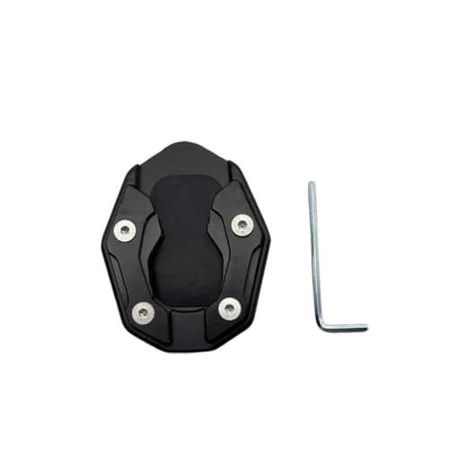 Agrandisseur béquille moto universel noir anti-enfoncement pour béquille de moto et vélo