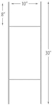 Pet ID Open Green 1 Single Sided 18x24 in Yard Road Sign w/stand