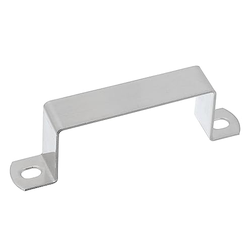 QUARKZMAN Forma U Connettore Staffa, 95mm x 45mm 304 Inossidabile Acciaio Inossidabile Acciaio Barra Sicurezza Supporto Staffe Supporto Montante Canale, 1pz