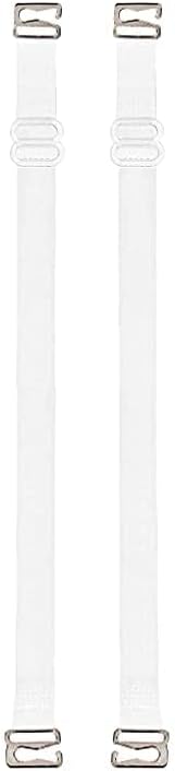 Women's Bra Hook Extender with Extra Elastic and Adjustable Transparent Silicone Bra Straps and Combo Pack (Free Size)