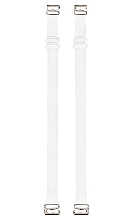 Women's Bra Hook Extender with Extra Elastic and Adjustable Transparent Silicone Bra Straps and Combo Pack (Free Size)