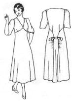 1930's Tea Dress Pattern (Sizes Large - XXL)