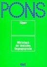 Pons Wörterbuch Der Deutschen Umgangssprache 3125706009 Book Cover