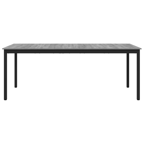Table à manger moderne anti-tache et robuste grande table rectangulaire bois 200cm - 6