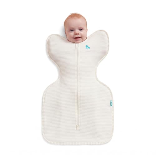 Image of Love To Dream Swaddle UP, Baby Sleep Sack, Twin Zipper for Easy Diaper Changes, Arms UP Position, Hip-Healthy, Lightweight & Breathable, Moderates Temperatures 24-27C, Medium 3-6 Months, Tan