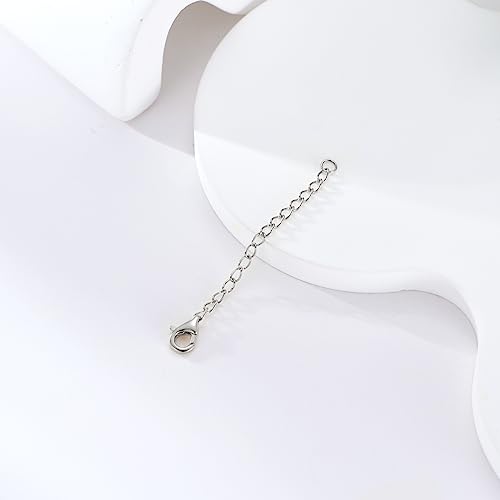 Image of 14K Gold Durable 1.5 inch /2 inch /3 inch Chain Extender, Yellow /White /Rose Gold Removable Necklace Chain Extension with Sturdy Lobster Clasp, Adjustable Extender Chain for Necklace Anklet Bracelet