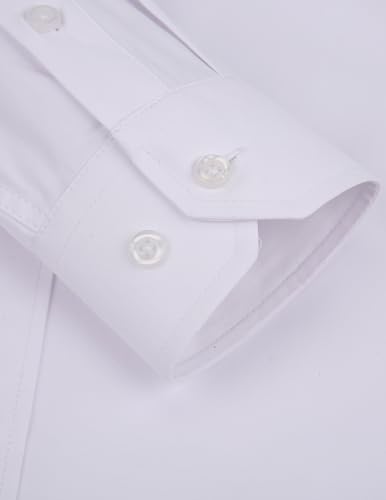 Men’s Slim Fit Long Sleeve Shirt Button Down Business Casual Office Wear4