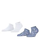 Esprit Socken Spring Flowers 2-Pack Biologische Baumwolle Damen kurz mit Muster 2 Paar