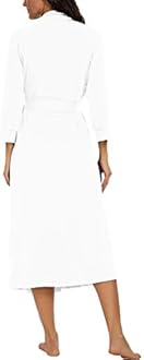 VINTATRE Women Kimono Robes Long Knit Bathrobe Lightweight Soft Knit Sleepwear V-neck Casual Ladies Loungewear