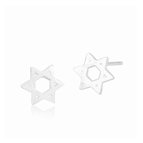 Boucle d'oreille étoile à six branches argent idée cadeau bijoux tendance