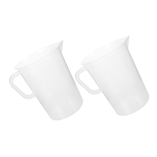 OSOLADY 2pièces Lot De Tasses à Mesurer Plastique Graduées Pichet Doseur Pour Cuisine Et Pâtisserie Transparentes