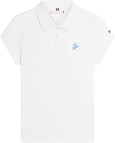 Polo Tommy Hilfiger mujer que no deforma su cuello de manga corta elastica 5