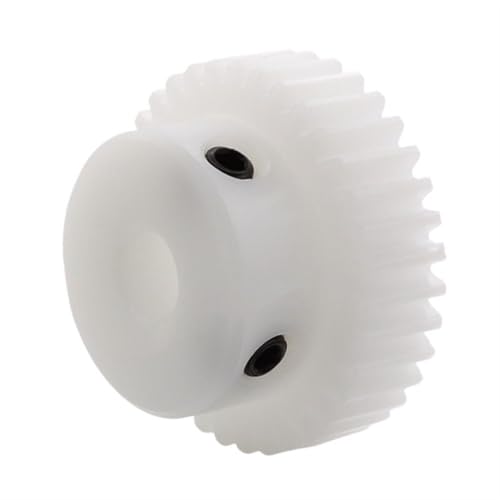 Cylindrical Drive 1pcs 1 Module 16 Teeth Plastic Spur Gear with Step 5mm 6mm 8mm Bore Cylindrical Gear 1M 16T Straight Teeth Gear Rack Machinery(6MM BORE)